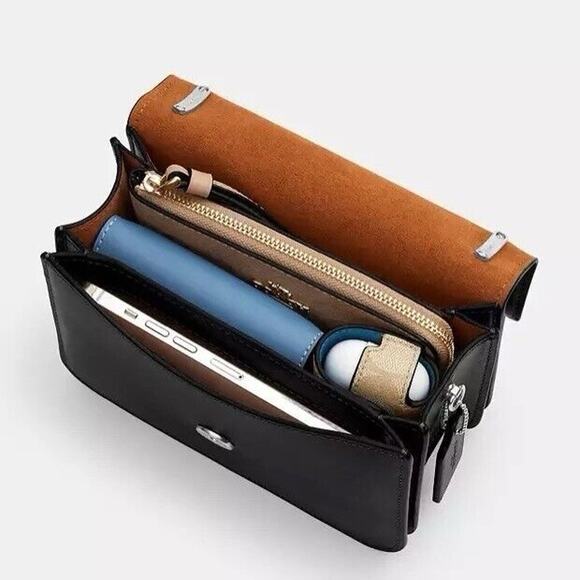 NWT Coach Crossbody Bag Morgan Square in Colorblock Signature Canvas CL462 - Picture 7 of 10